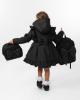 Picture of Caramelo Kids Carry Case Lunch Box With Padded Bow - Black