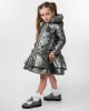 Picture of Caramelo Kids Girls Satin Bow Mary Jane School Shoes - Grey