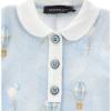 Picture of Monnalisa Bebe Boys Hot Air Balloon AOP Babygrow - Blue