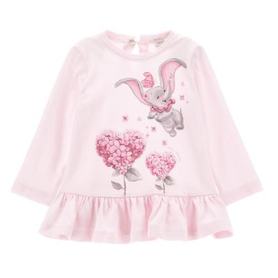 Picture of Monnalisa Bebe Girls Dumbo Ruffle Tunic Top - Pink