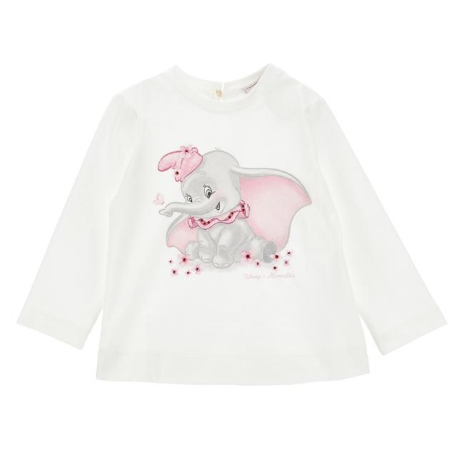 Picture of Monnalisa Bebe Girls Dumbo T-shirt - Ivory
