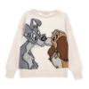 Picture of Monnalisa Girls Lady & The Tramp Knitted Sweater - Beige