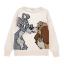 Picture of Monnalisa Girls Lady & The Tramp Knitted Sweater - Beige