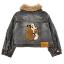 Picture of Monnalisa Girls Lady & The Tramp Denim Jacket - Black