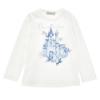 Picture of Monnalisa Girls Frozen Castle T-shirt - Ivory