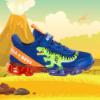 Picture of Bull Boys T Rex Dinosaur Lights Trainer - Bright Blue