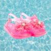 Picture of  Lelli Kelly Jenny Tulle & Diamante Flower Glitter Jelly Sandal - Fuxia Pink