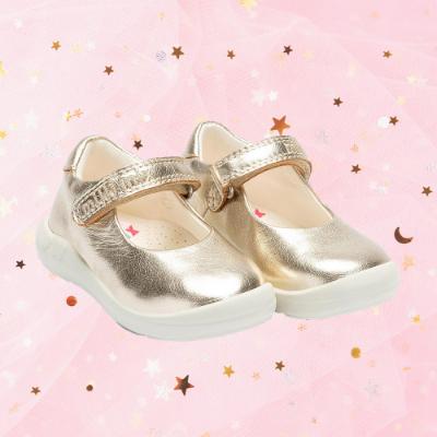 Picture of Lelli Kelly Millie Mix Kayla Toddler Easy On Mary Jane - Metallic Gold Leather