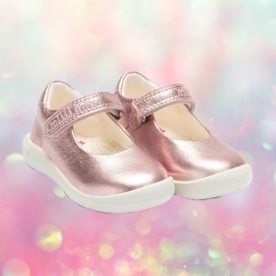 Picture of Lelli Kelly Millie Mix Kayla Toddler Easy On Mary Jane - Metallic Pink Leather