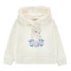 Picture of Monnalisa Girls Frozen Elsa Ruffle Hoodie - Ivory