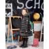 Picture of A Dee BTS Collection Becky Padded Coat With Faux Fur Trim Hood - Dark Grey