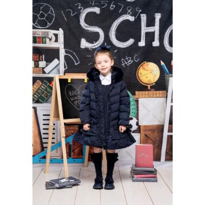Picture of PRE ORDER A Dee BTS Collection Becky Padded Coat With Faux Fur Trim Hood - Dark Navy