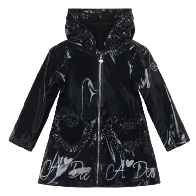 Picture of PRE ORDER A Dee BTS Collection Blair Heart Raincoat - Black