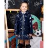 Picture of A Dee BTS Collection Blair Heart Raincoat - Dark Navy