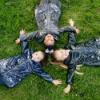 Picture of A Dee BTS Collection Blair Heart Raincoat - Dark Navy