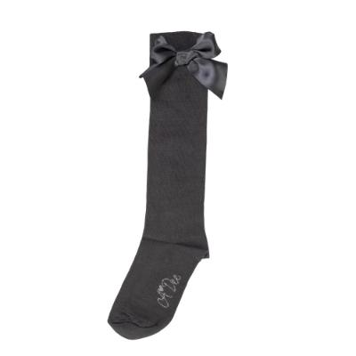 Picture of A Dee BTS Collection Binky Bow Knee Sock - Dark Navy 