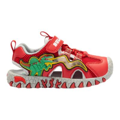 Picture of Bull Boys Easy On Spinosaurus Closed Toe Lights Sandal - Red 