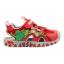 Picture of Bull Boys Easy On Spinosaurus Closed Toe Lights Sandal - Red 
