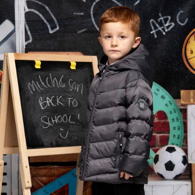 Picture of PRE ORDER Mitch & Son JNR BTS Collection Troy Padded Jacket - Dark Grey