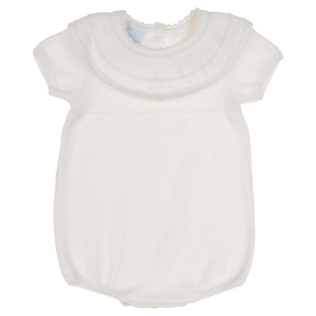 Picture of Granlei Baby Girls Summer Knit Romper - White