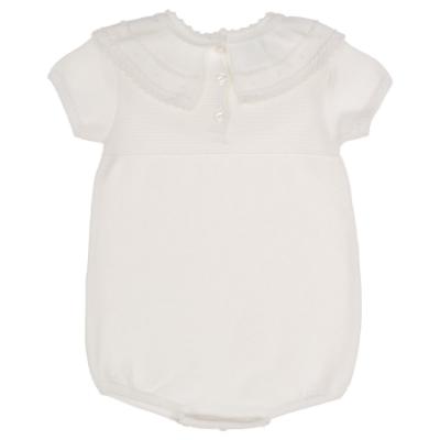 Picture of  Granlei Baby Girls Summer Knit Romper - White