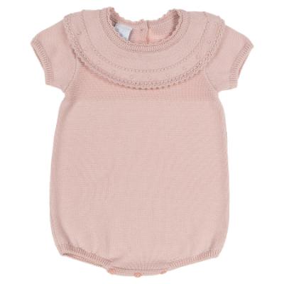 Picture of Granlei Baby Girls Summer Knit Romper - Dusky Pink