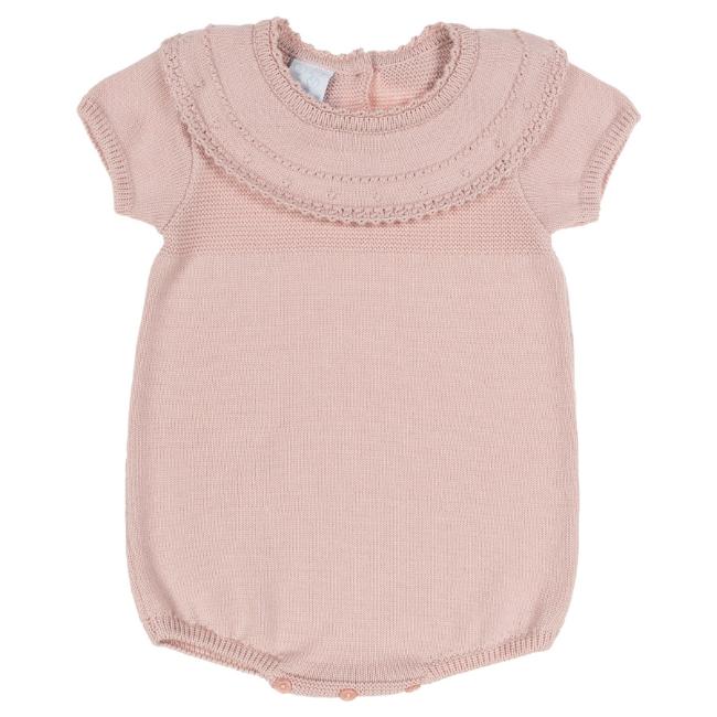 Picture of Granlei Baby Girls Summer Knit Romper - Dusky Pink
