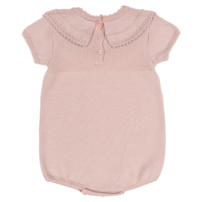 Picture of Granlei Baby Girls Summer Knit Romper - Dusky Pink