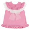 Picture of Granlei  Girls Summer Knit Ruffle Tulle Shorts Set - Fuchsia Pink White