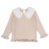 Picture of Granlei  Girls Summer Knit Tunic & Legging Set - Beige White