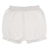 Picture of Granlei  Girls Summer Knit Plumetti Ruffle tunic Shorts Set - White White