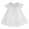 Picture of Sarah Louise Baby Girl Smocked Bishop Bodice  Dress - White
