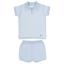 Picture of Granlei  Boys Summer Knit Polo Top & Shorts Set - Pale Blue