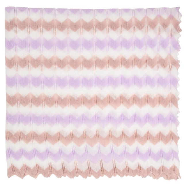 Picture of Granlei Fine Summer Knit Baby Shawl - Dusky Pink Lilac
