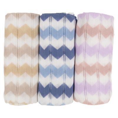 Picture of Granlei Fine Summer Knit Baby Shawl - Dusky Pink Lilac