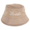 Picture of Personalise Panache Customisable Bucket Hat - Beige White
