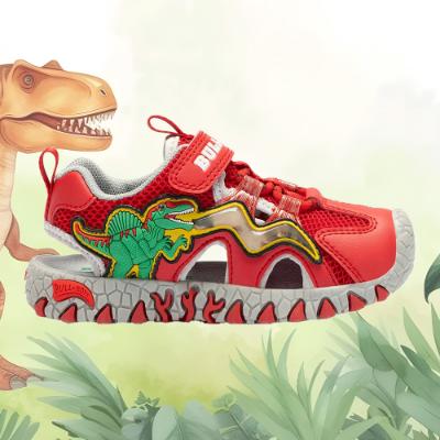 Picture of Bull Boys Easy On Spinosaurus Closed Toe Lights Sandal - Red
