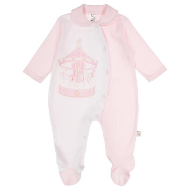 Picture of First Baby Girls  Front Fastening Carousel Babygrow - Pink
