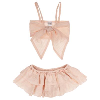 Picture of Jamiks Kids Girls Eleonore Organic Cotton Sun Set X 2  - Baby Pink 