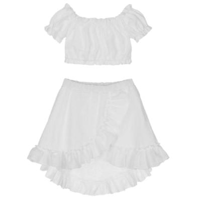 Picture of Jamiks Kids Girls Basienka Organic Cotton Skirt Set X 2  - Ivory