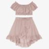 Picture of Jamiks Kids Girls Basienka Organic Cotton Skirt Set X 2 - Blush Pink