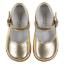 Picture of Caminito Toddler Girls Mary Jane Shoe - Metallic Gold Leather 