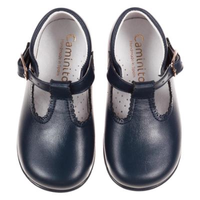 Picture of Caminito Toddler T Bar Shoe - Navy Leather