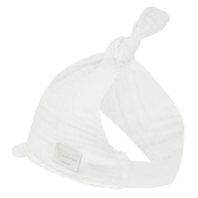 Picture of Jamiks Kids Baby Girls Bisza Organic Cotton Bandana  - Ivory