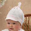 Picture of Jamiks Kids Baby Girls Bisza Organic Cotton Bandana  - Ivory