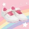 Picture of Lelli Kelly Girls Easy On Milly D Mary Jane - White Glitter