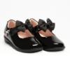 Picture of Lelli Kelly Angel Girls School Shoe F Fit With Detachable Heart Bracelet - Black Patent