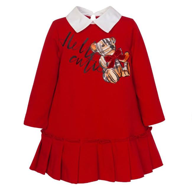 Picture of Balloon Chic Girls Cutie Teddy Dress - Red