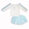 Picture of Daga Girls Ceremony & Elegance Top & Tulle Skirt Set - White Blue