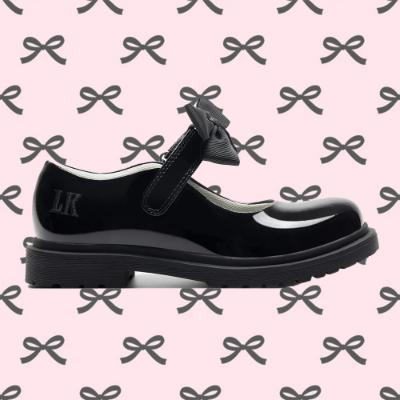 Picture of Lelli Kelly Miss LK Mia Mary Jane School Shoe - Black Patent 